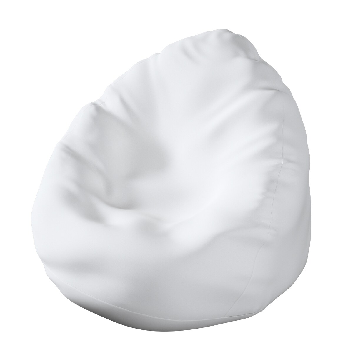 Worek do siedzenia Bowli, biały, Ø50 x 85 cm, Happiness