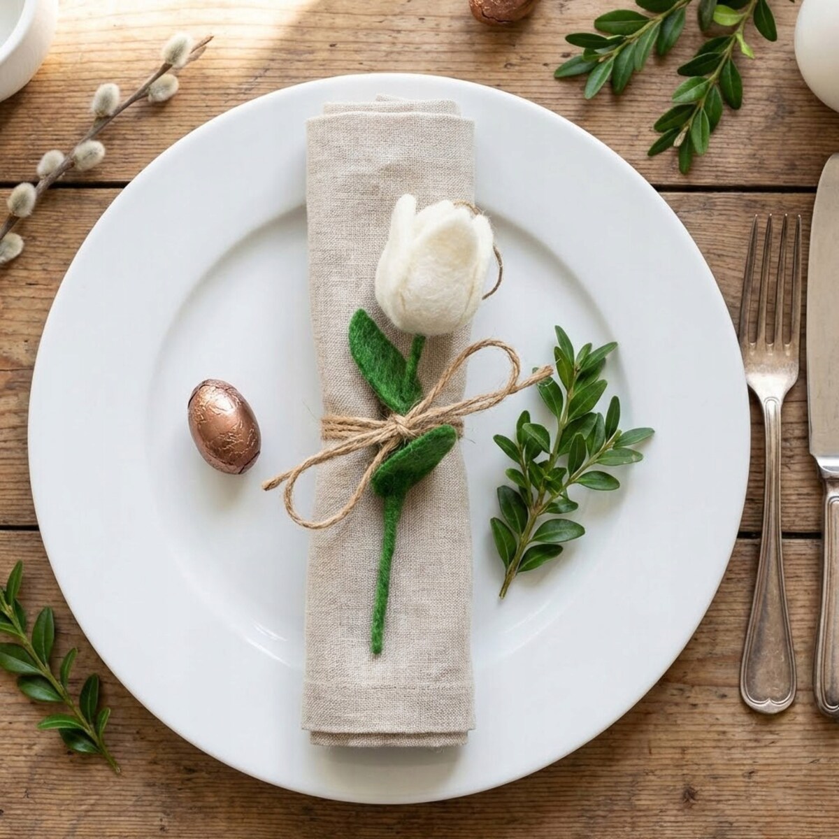 ZAWIESZKA WIELKANOCNA KWIAT TULIPAN DEKORACJA OZDOBA NA WIELKANOC PREZENT