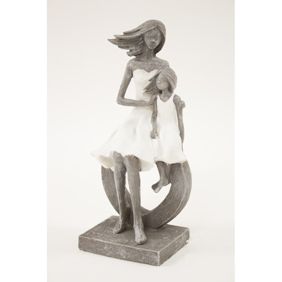 Dekoracja - figurka mamy i córki 23,5x11x7 cm FIGURINES rondella