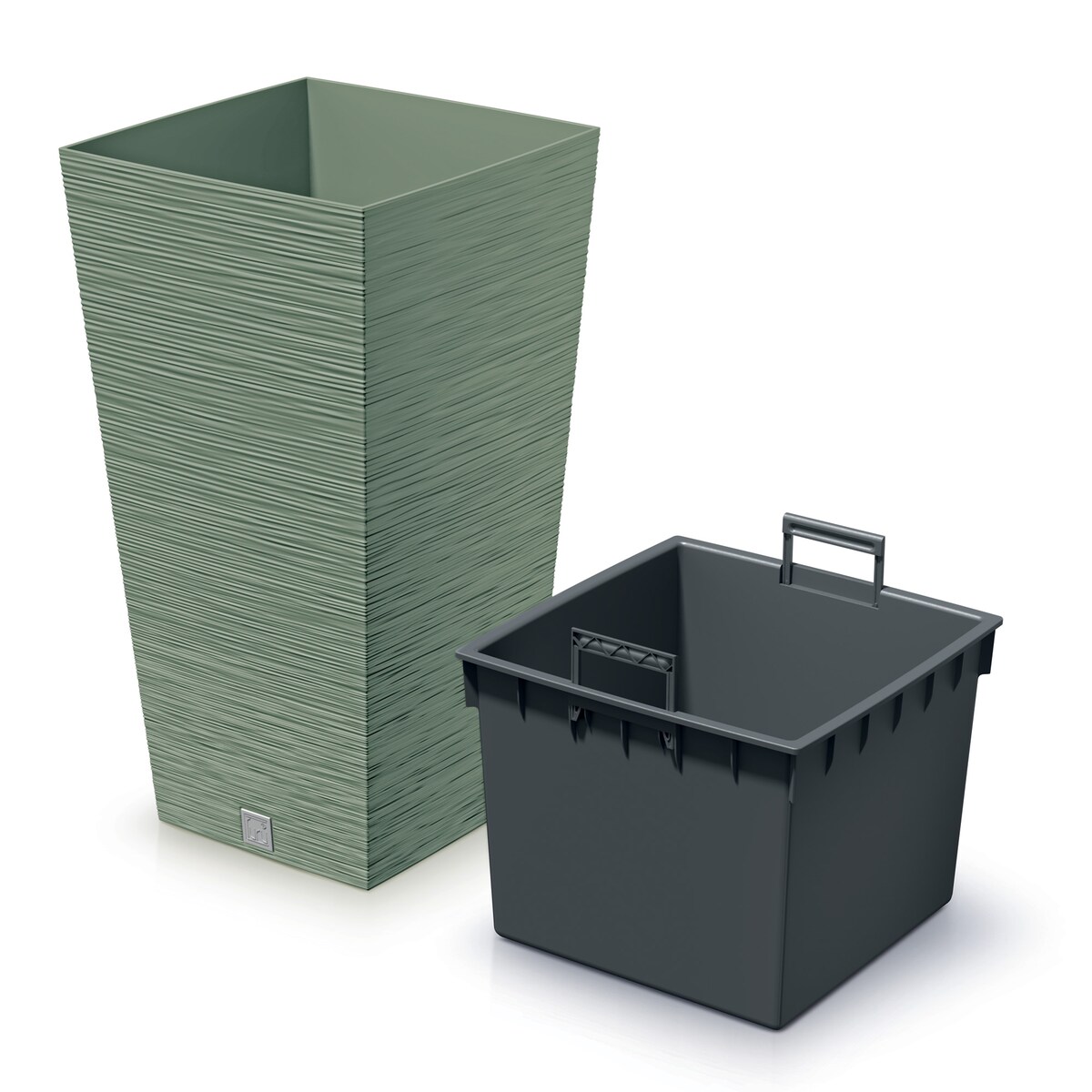 Doniczka Donica Ogrodowa 34,5 Cm Kwadratowa Na Taras Do Ogrodu Domu Zielona