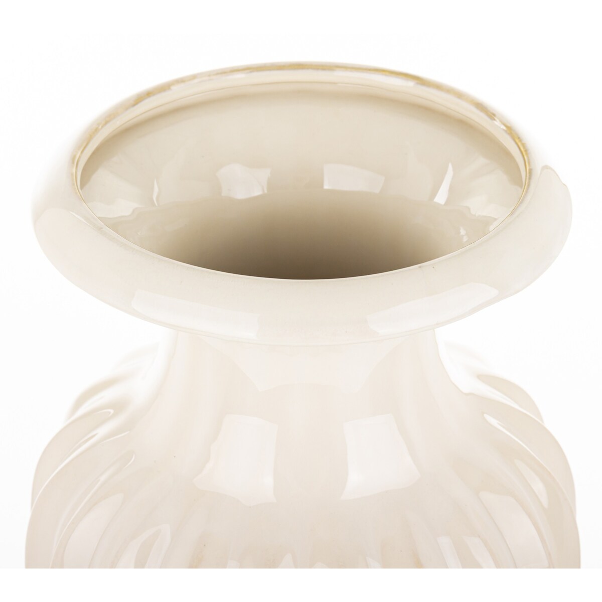 Wazon ceramiczny 46x22x22 cm STAMMA beżowy