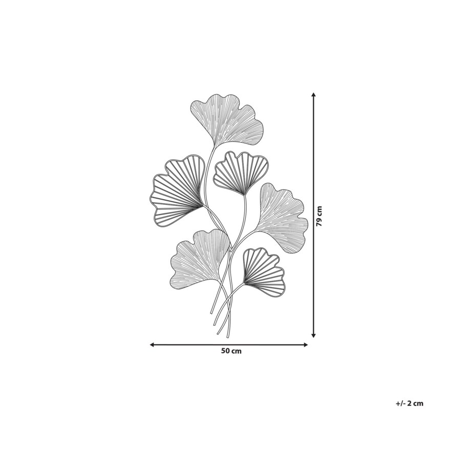 Dekoracja ścienna złota INDIUM