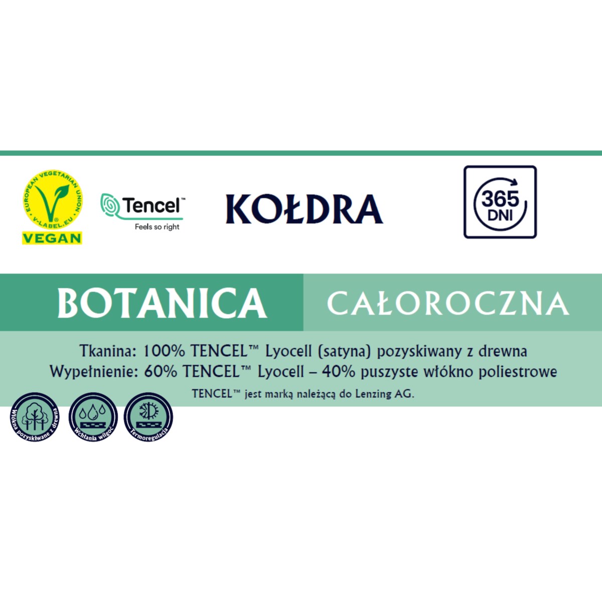 Kołdra całoroczna 135x200 BOTANICA senna home