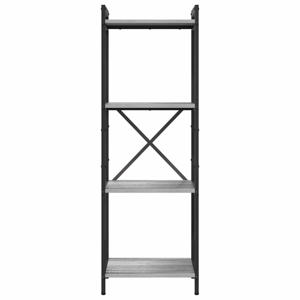 vidaXL Półka na książki Szary dąb sonoma 40 x 30 x 118 cm