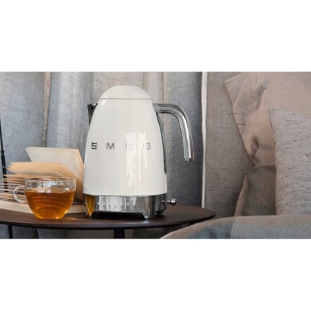 Czajnik Elektryczny Smeg Klf04Creu 2400 w Ecru 1,7 l Duży z Regulacją Temp