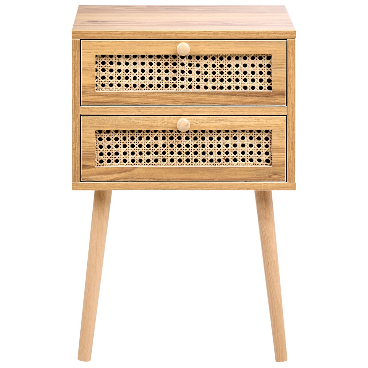 Szafka nocna BUTTE Drewno Jasnobrązowy