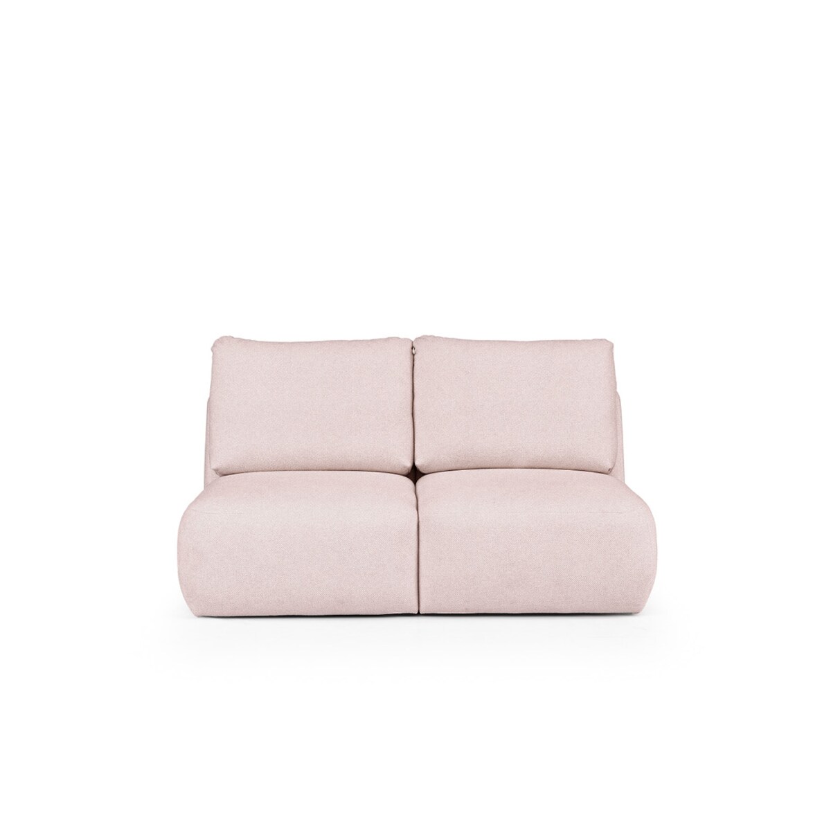 Mirel Sofa 2 osobowa bez podłokietników różowa