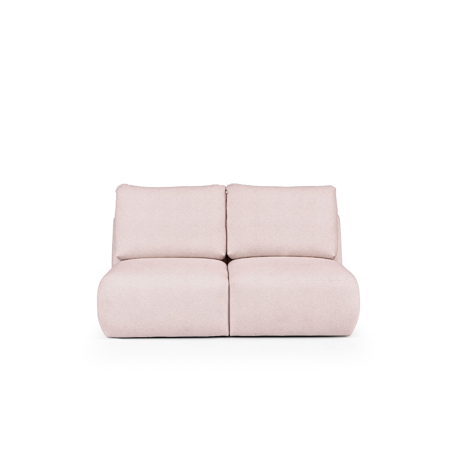 Mirel Sofa 2 osobowa bez podłokietników różowa