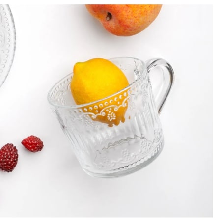 6x KUBEK FILIŻANKA szklanka 450 ml na herbatę kawę latte desery prezenty