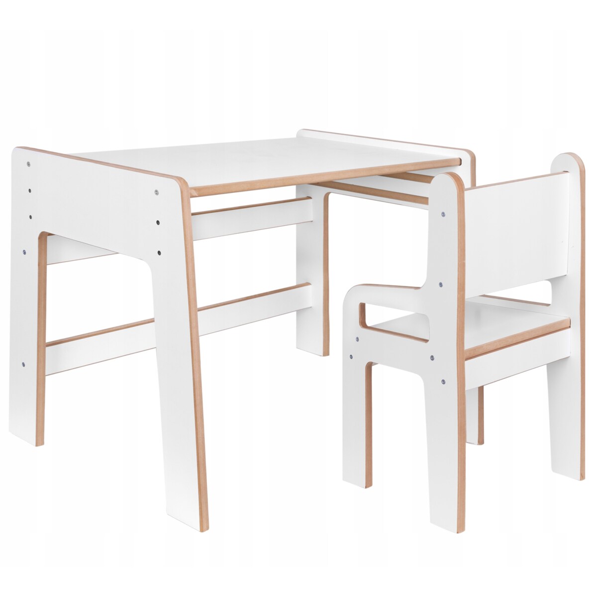 Stolik i Krzesełko DREWNIANE BIURKO dla Dzieci dziecięce ZESTAW CERTYFIKAT