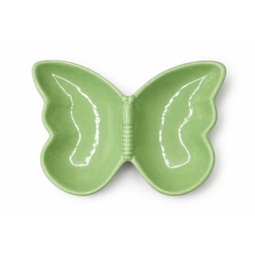 Miseczka-talerz ceramiczny motyl 20,7x15,6x2,9 cm PAVEJO zielony