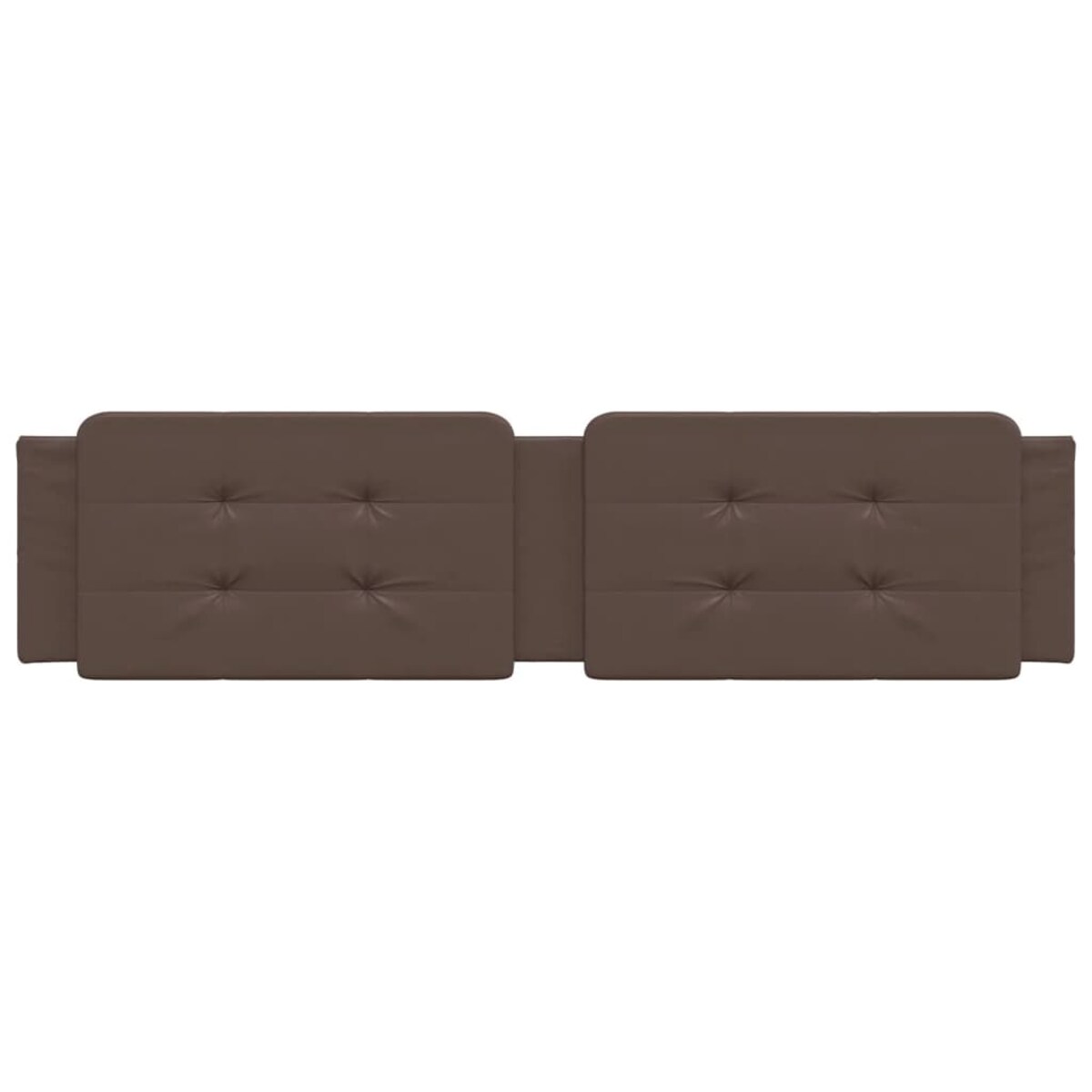 vidaXL Poduszka na wezgłowie, Zadar, brązowa, 200 cm, sztuczna skóra