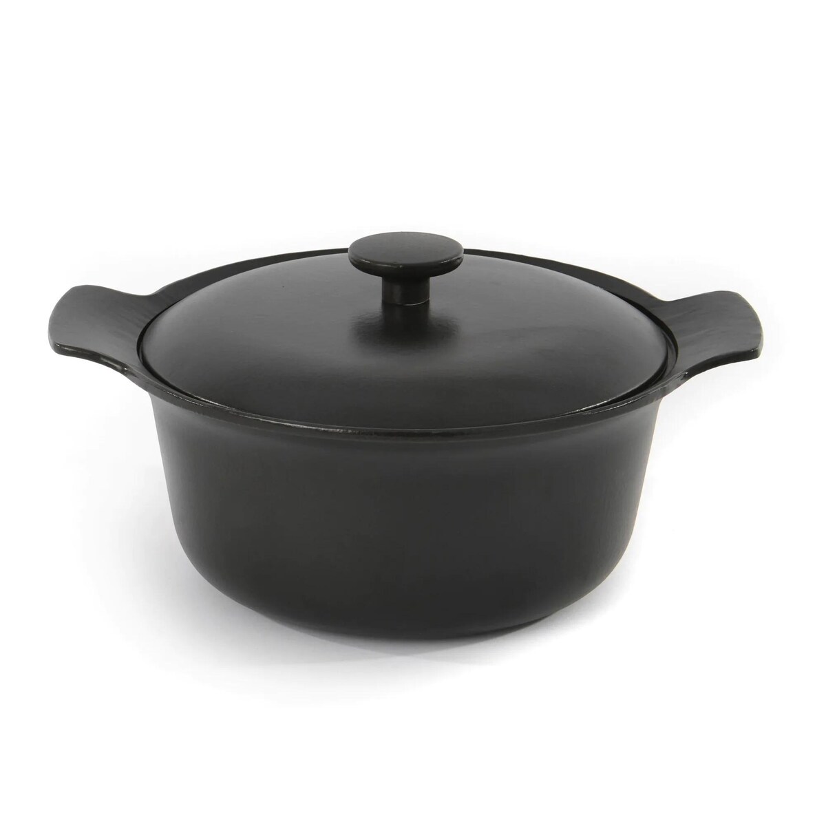 Garnek żeliwny z pokrywą, czarny 24 cm, 4,2 L BergHOFF