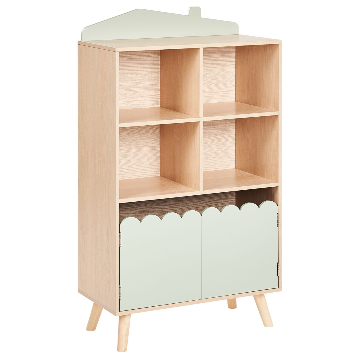 Regał 2 półki MDF Jasne drewno LACKEY