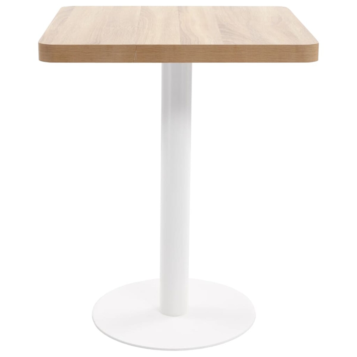 vidaXL Stolik bistro, jasnobrązowy, 60x60 cm, MDF