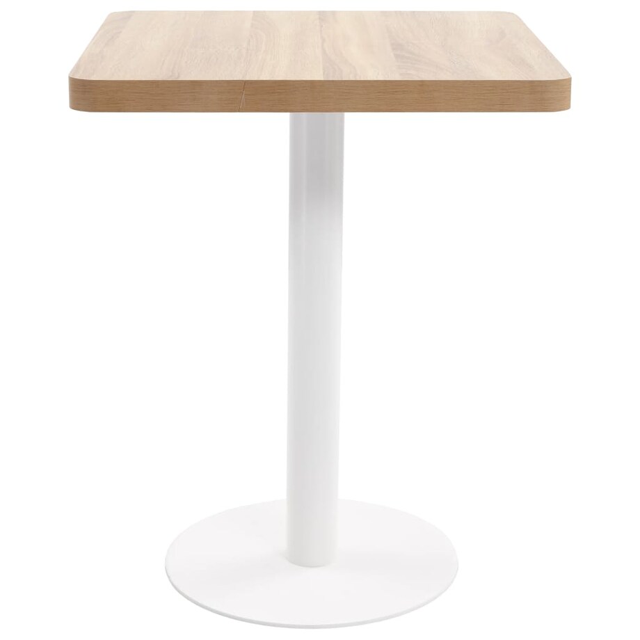 vidaXL Stolik bistro, jasnobrązowy, 60x60 cm, MDF