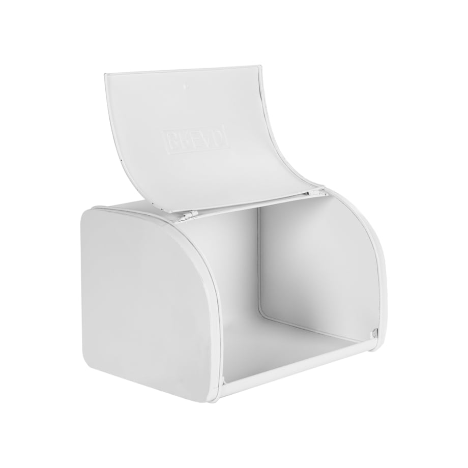 Chlebak metalowy biały CAROUBE