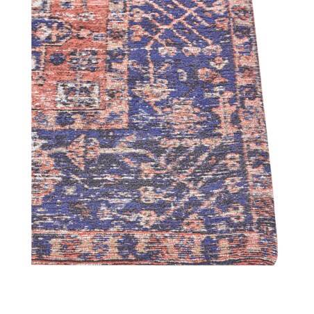 Dywan bawełniany 80 x 300 cm czerwono-niebieski KURIN