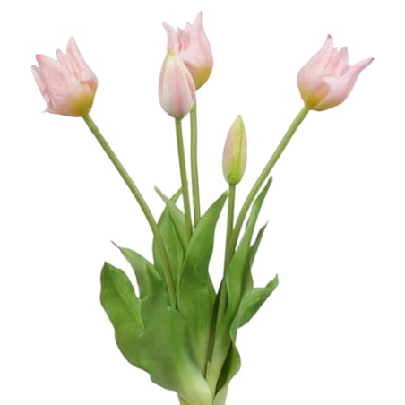 Bukiet silikonowych tulipanów 40 cm jasnoróżowe