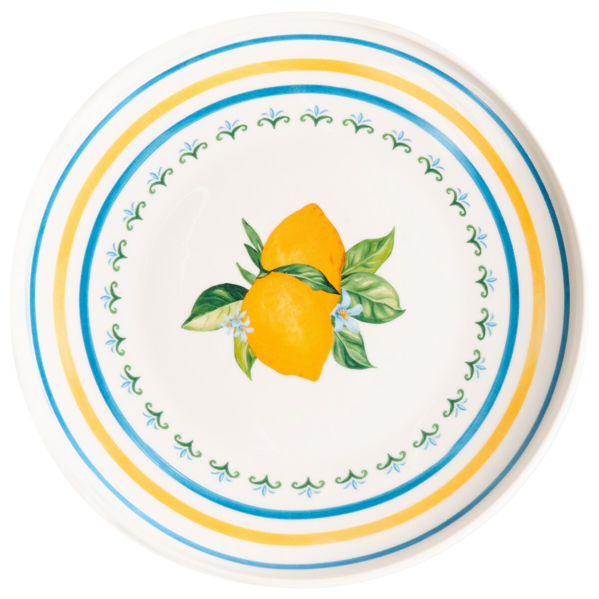Zastawa stołowa 24-częściowa TARRAGON Porcelana Biały/ zielony