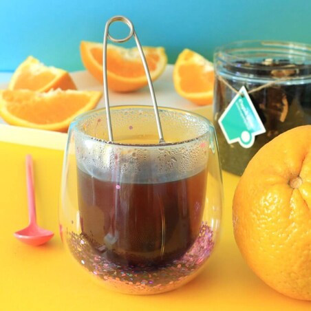 Herbata czarna SWEET ORANGE o smaku naturalnej i świeżej pomarańczy PREMIUM - herbata liściasta sypana mieszanka napar susz - gotowa na prezent upominek