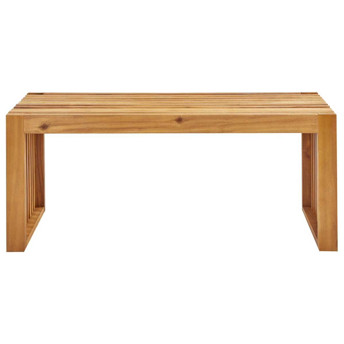 Ławka ogrodowa BELLANO 105 cm Drewno akacjowe Brązowy