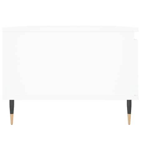 vidaXL Stolik kawowy, biały 90x50x36,5 cm, materiał drewnopochodny