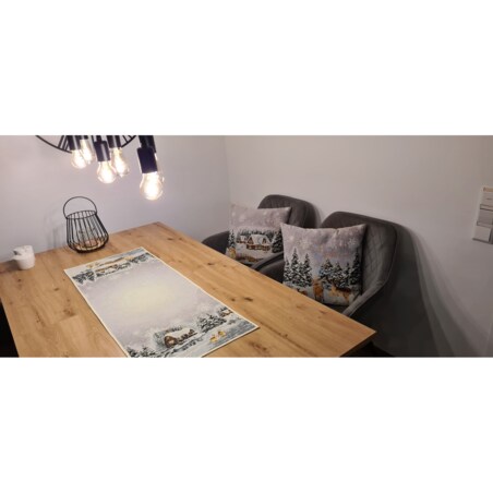 Bieżnik Na Stół 40X100 Cm Dekoracyjny Ozdobny Ze Zwierzętami