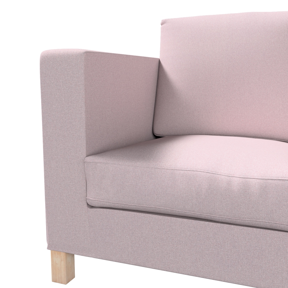 Pokrowiec na sofę Karlanda 3-osobową nierozkładaną, krótki, pastelowy róż, 208 x 87 x 66 cm, Amsterdam