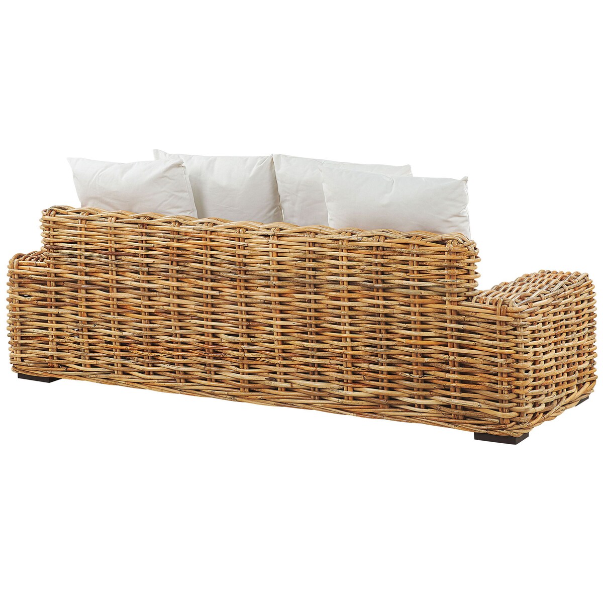 Sofa ogrodowa dla 3 osób FORLI Rattan Naturalny