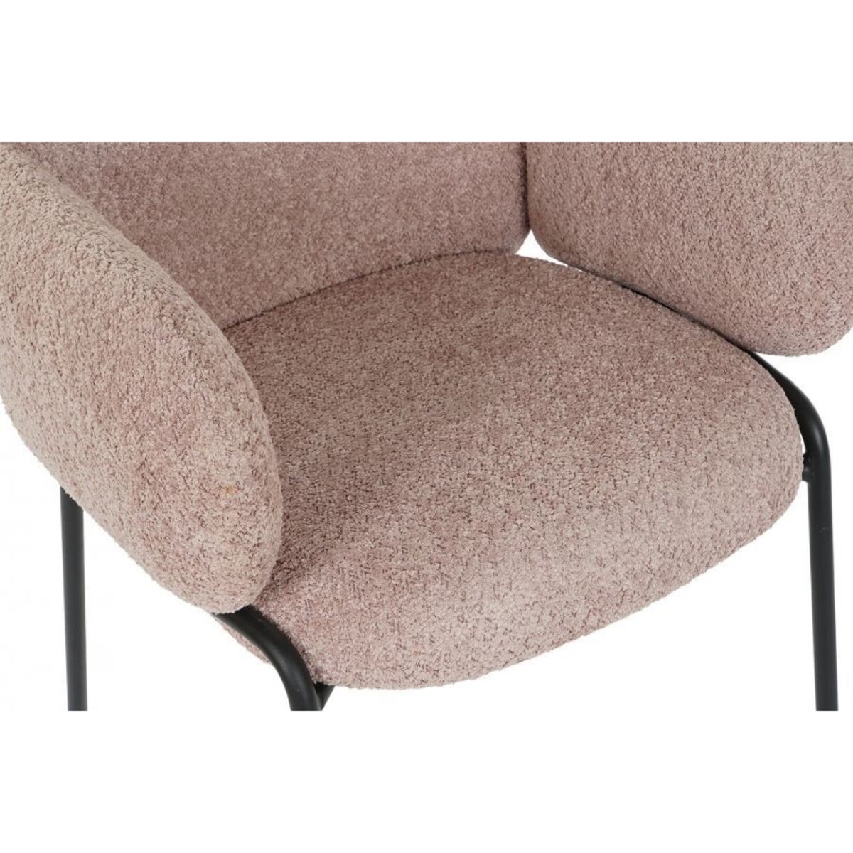 Krzesło tapicerowane FELIX różowe 88x66 cm