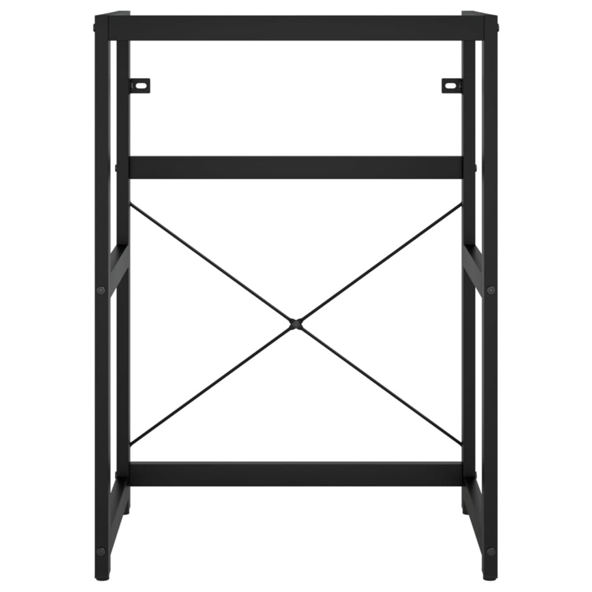 vidaXL Stelaż pod umywalkę, czarny, 59x38x83 cm, żelazny