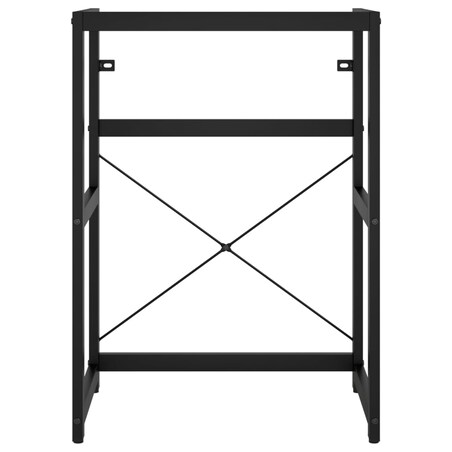 vidaXL Stelaż pod umywalkę, czarny, 59x38x83 cm, żelazny