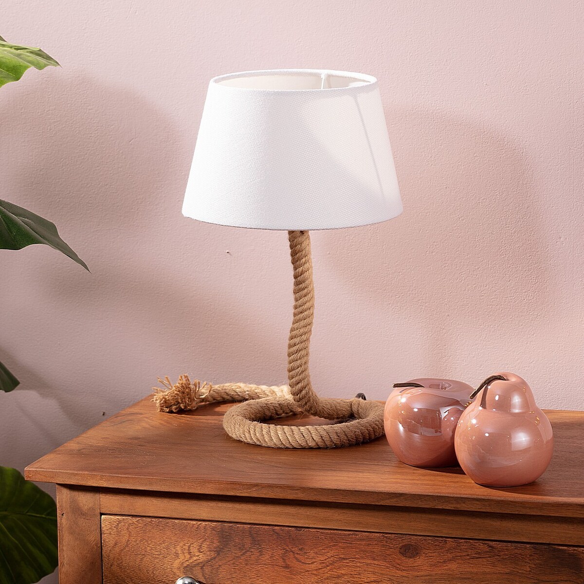 Lampa stołowa Nils White, 40,5 cm