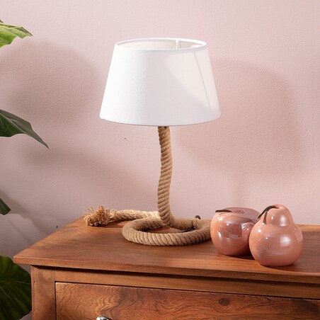 Lampa stołowa Nils White, 40,5 cm