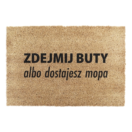 Wycieraczka z włókna kokosoweg Zdejmij Buty