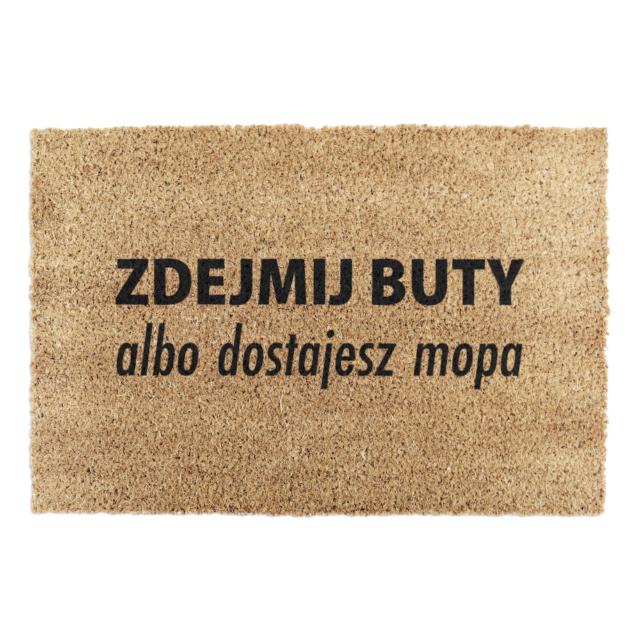 Wycieraczka z włókna kokosoweg Zdejmij Buty