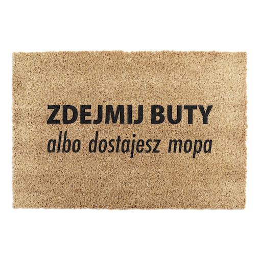 Wycieraczka z włókna kokosoweg Zdejmij Buty