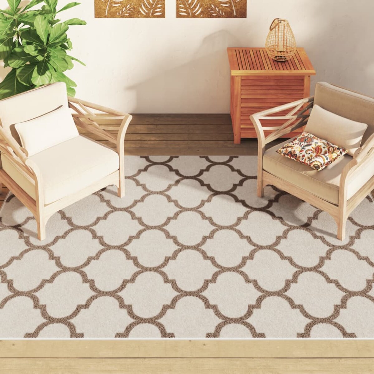 vidaXL Dywan zewnętrzny/wewnętrzny, kolorowy 190x300 cm antypoślizgowy