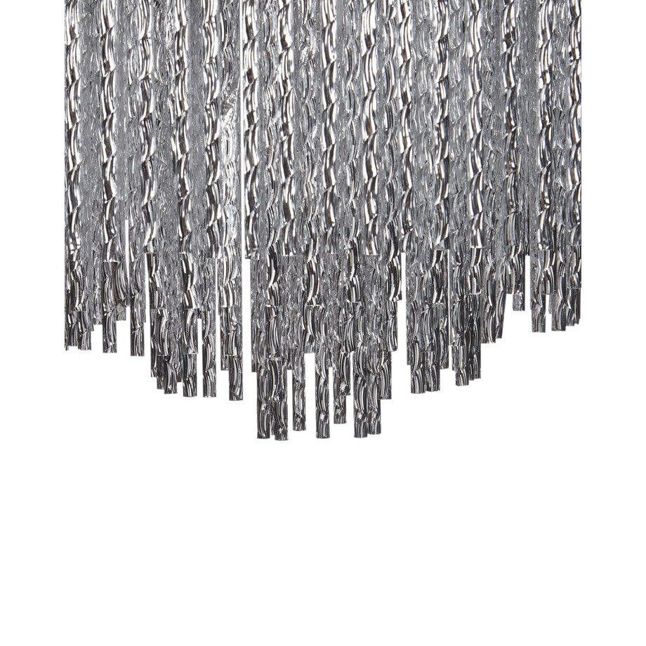 Żyrandol metalowy srebrny FIRVIDA