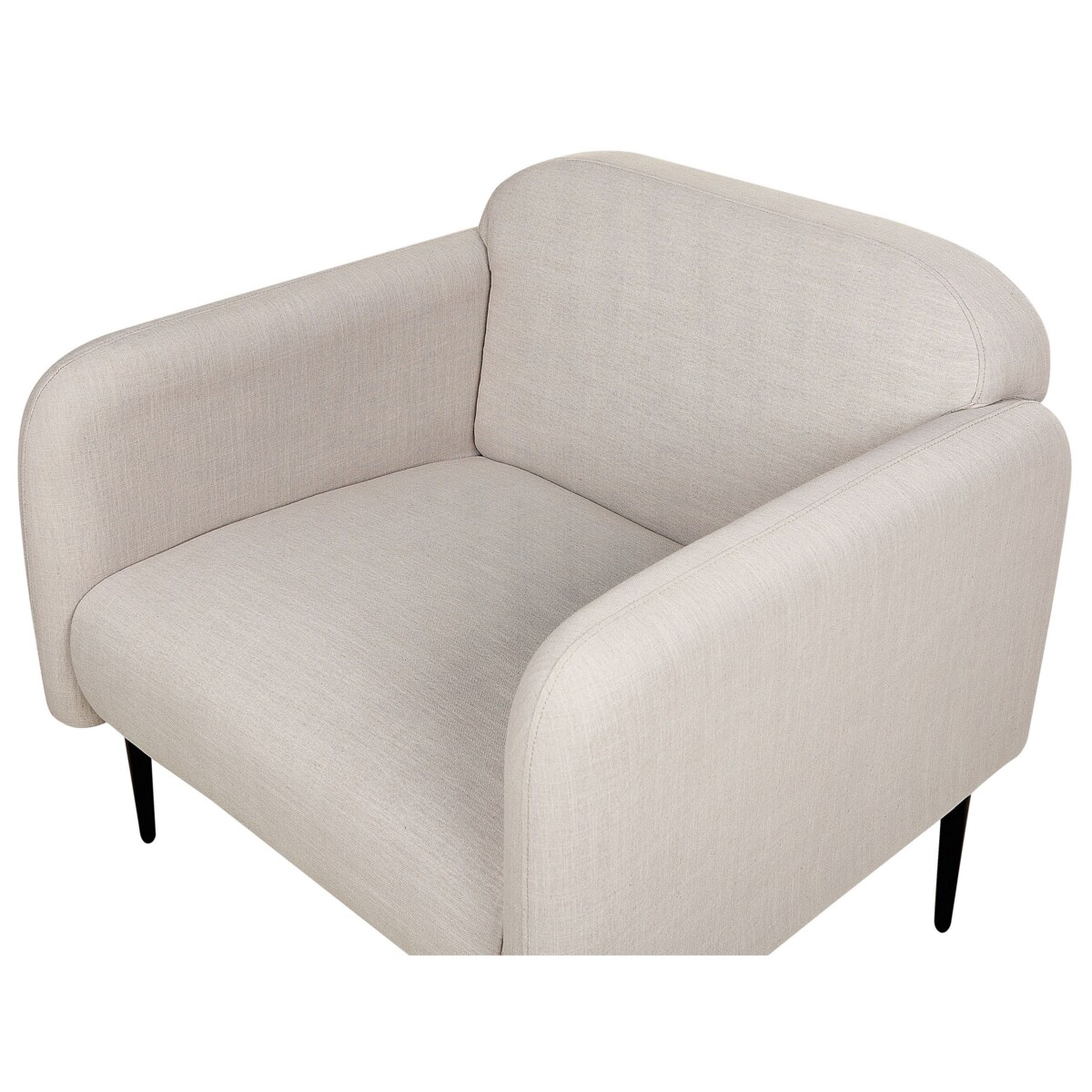 Fotel tapicerowany szarobeżowy STOUBY