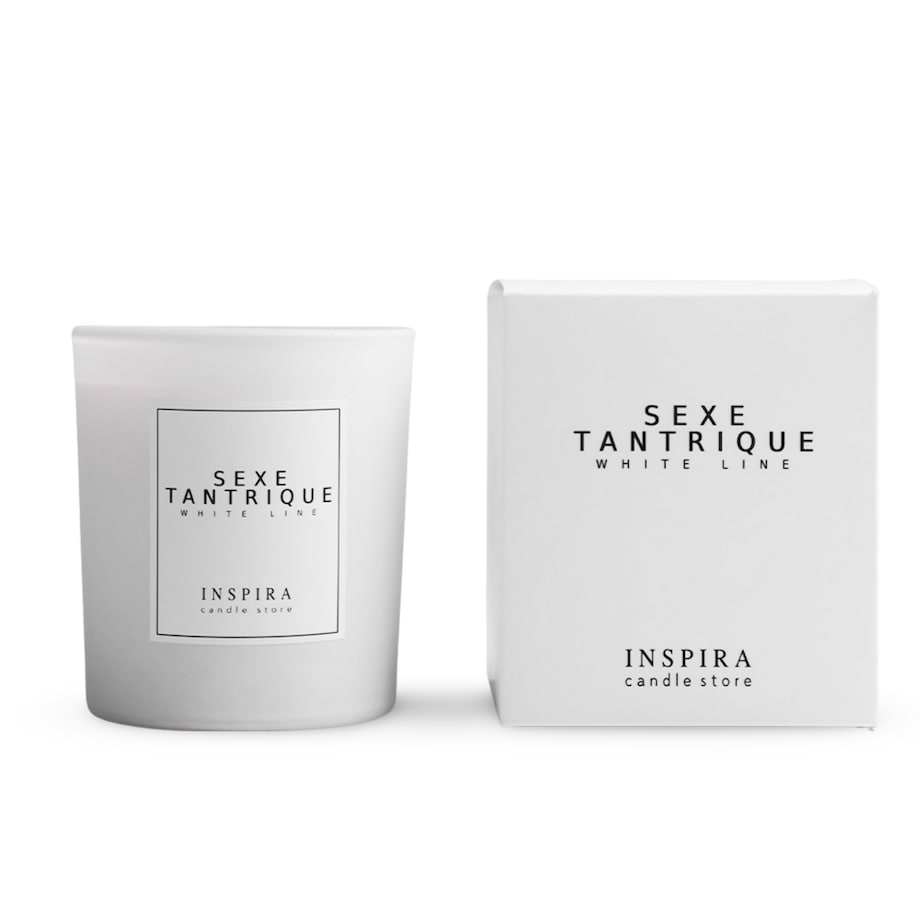 Świeca zapachowa White Sexe Tantrique, 390 g, INSPIRA