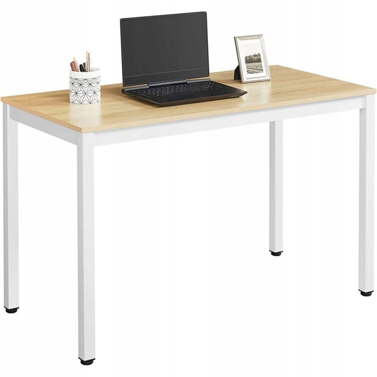 Zestaw Stół Do Jadalni Kuchni Salonu Biura Prostokątny Tessa 120X60 Dąb + 4 Krzesła Osaka Białe