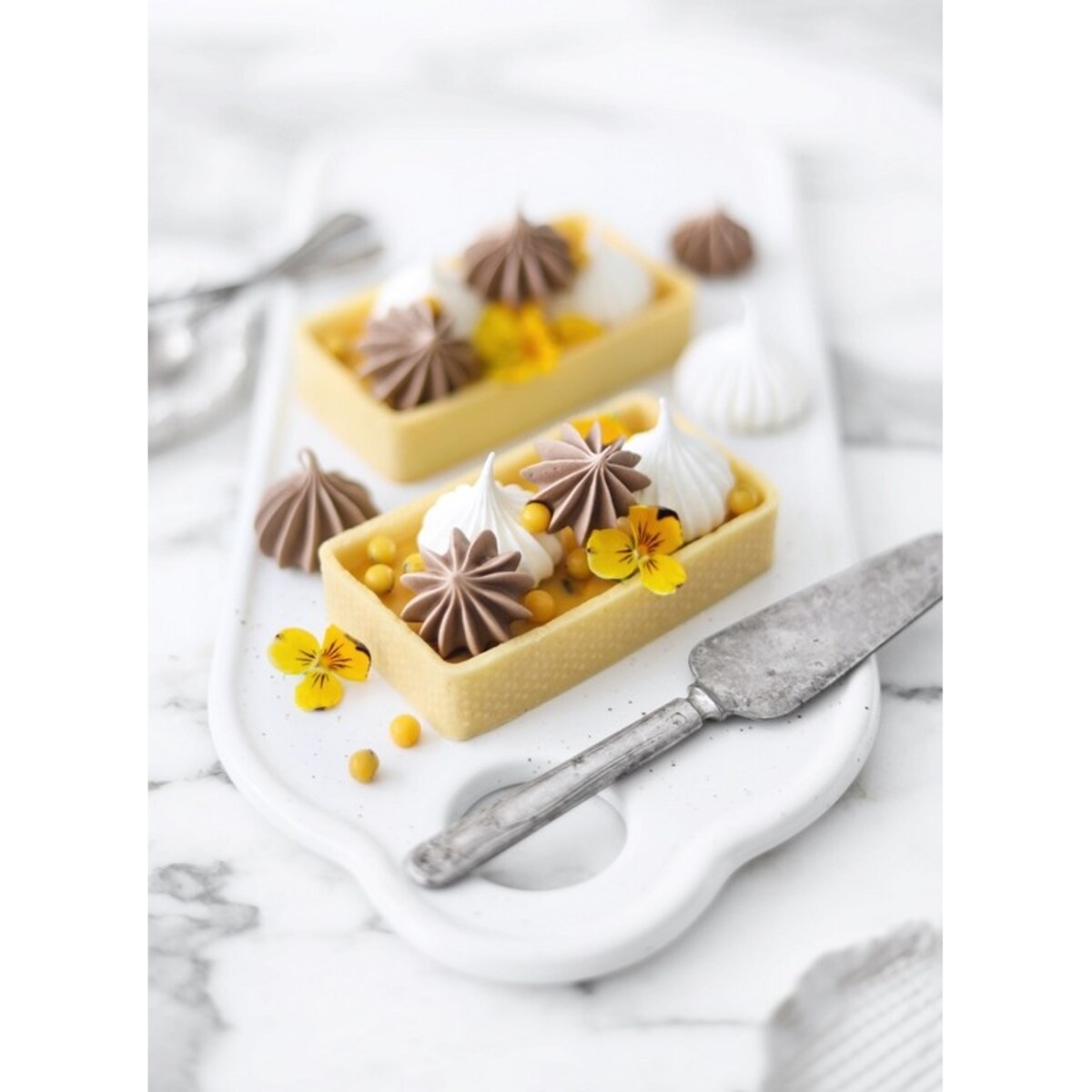 Perforowany prostokątny pierścień do wypieków 10x6cm - Patisse