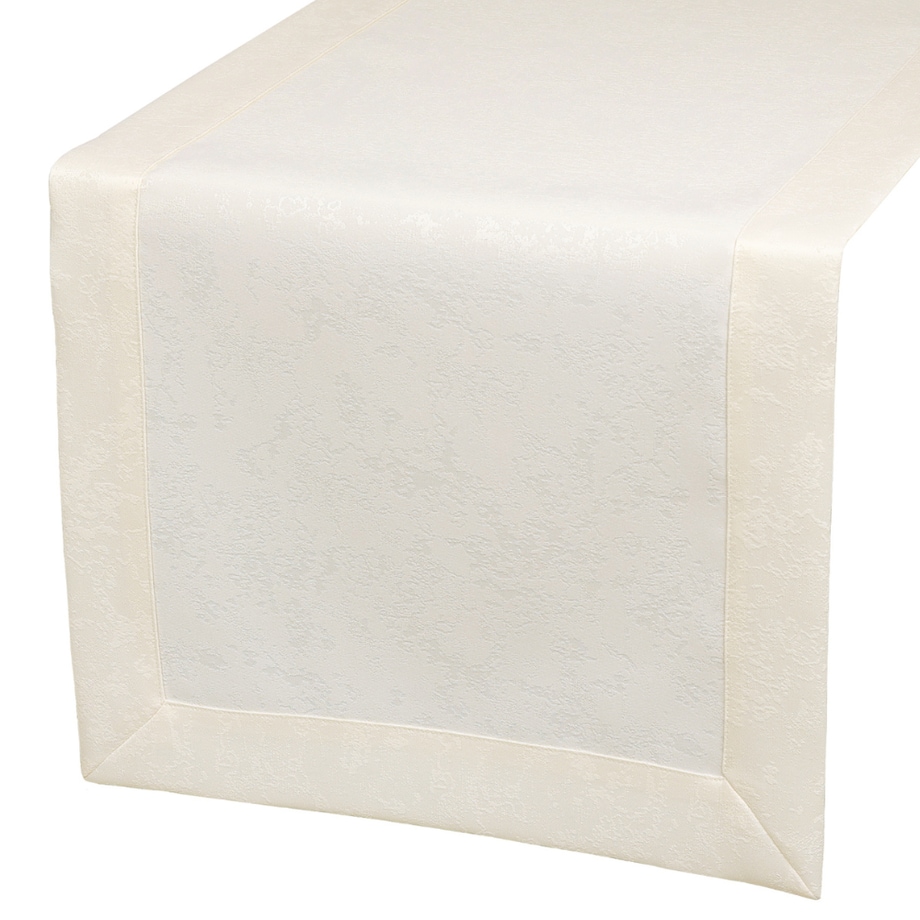 Bieżnik Marmurek ecru (377) O5 - 40x140 cm - ecru