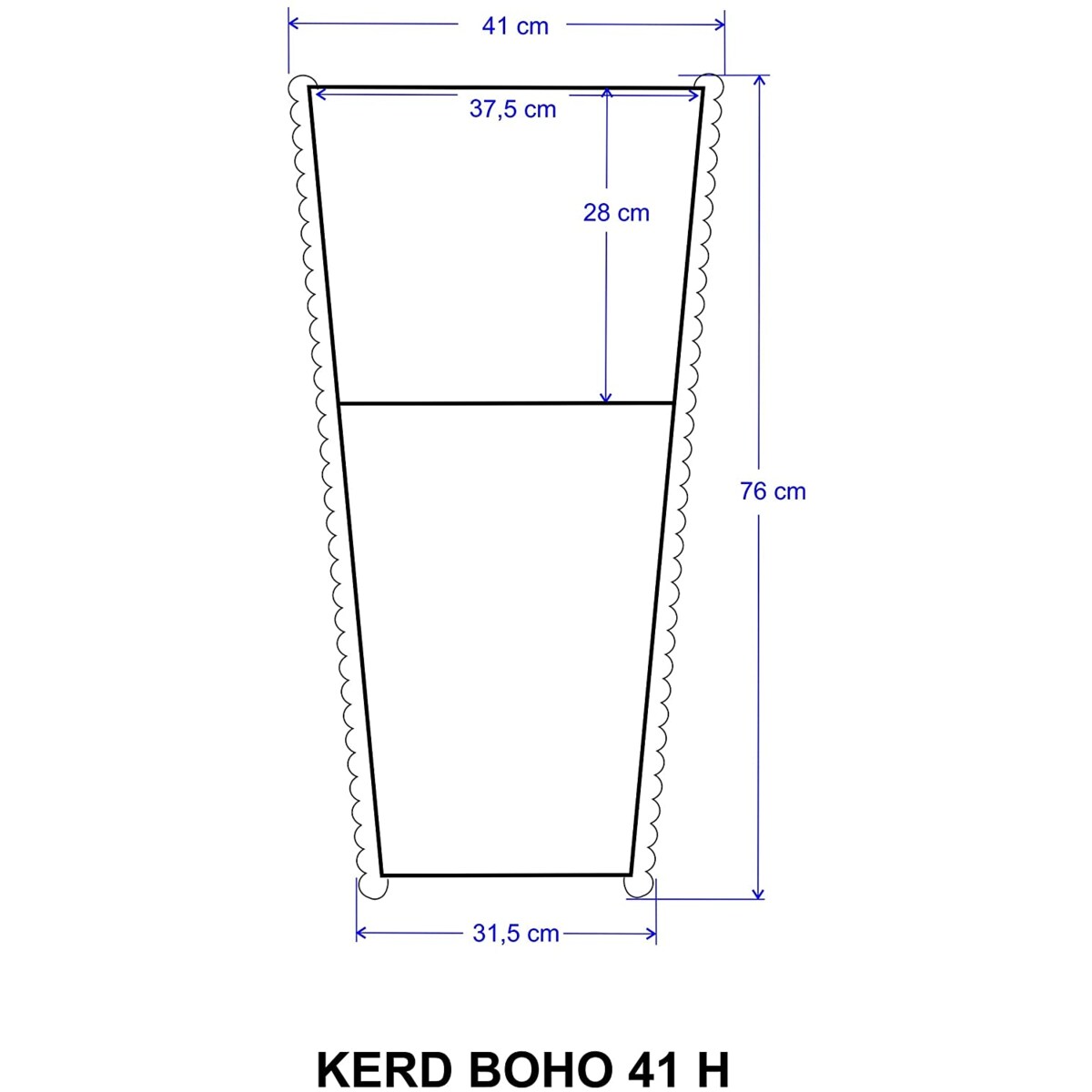 41 BOHO jutowa wysoka osłonka + wkład doniczka koszyk naturalny gruby sznurek LINA z trawy plecionej JUTA styl skandynawski etno loft wzór 41/210