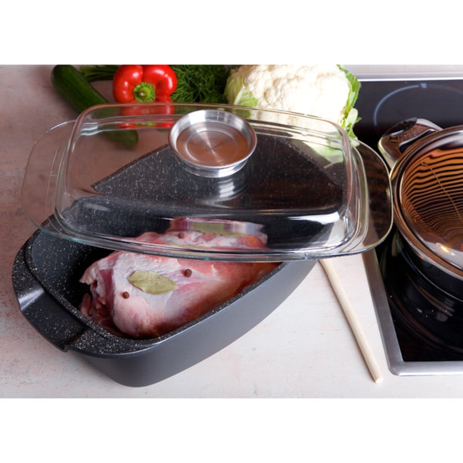 Brytfanna Z powłoką marmurową 5.5L 33cm KINGHOFF