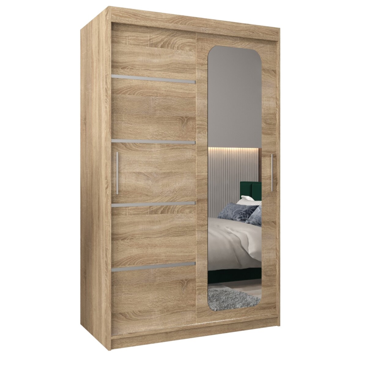 Szafa przesuwna Garderoba PROMO V2 120 sonoma/sonoma