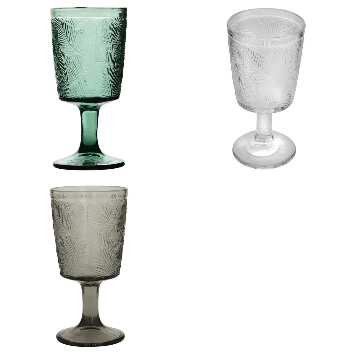 Kieliszek do wody/wina 6 sztuk, zielony Feuille 320 ml