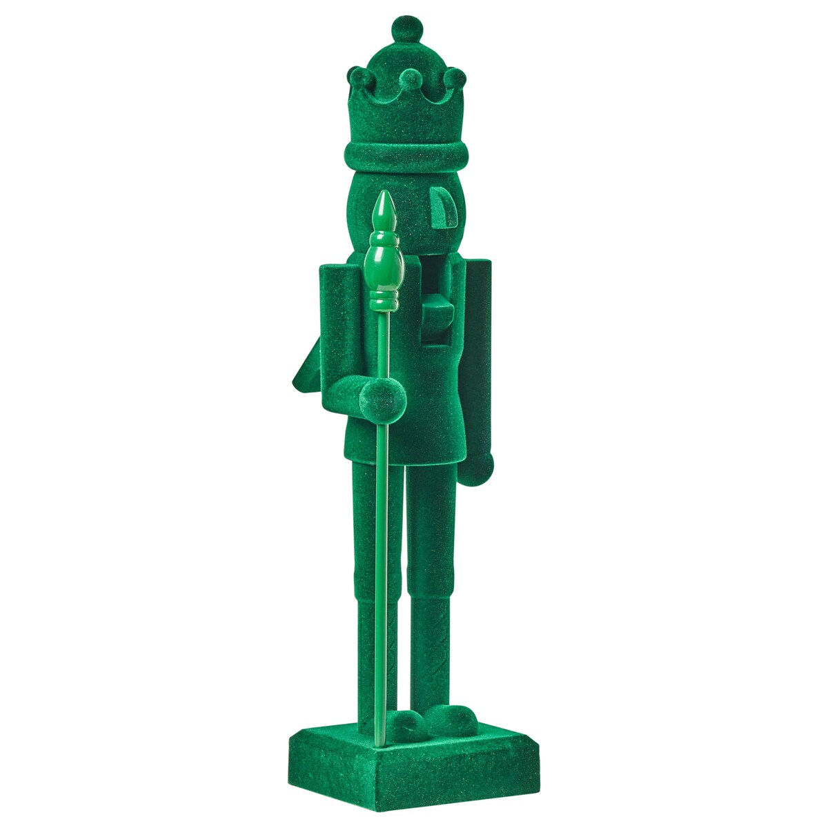Zestaw 2 figurek dekoracyjnych FLATEY Dziadek do orzechów 40 cm Zielony